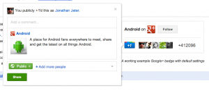 Google+ badge gets an update Google+ badge gets an update