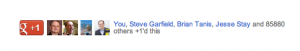 New Google +1 button New Google +1 button